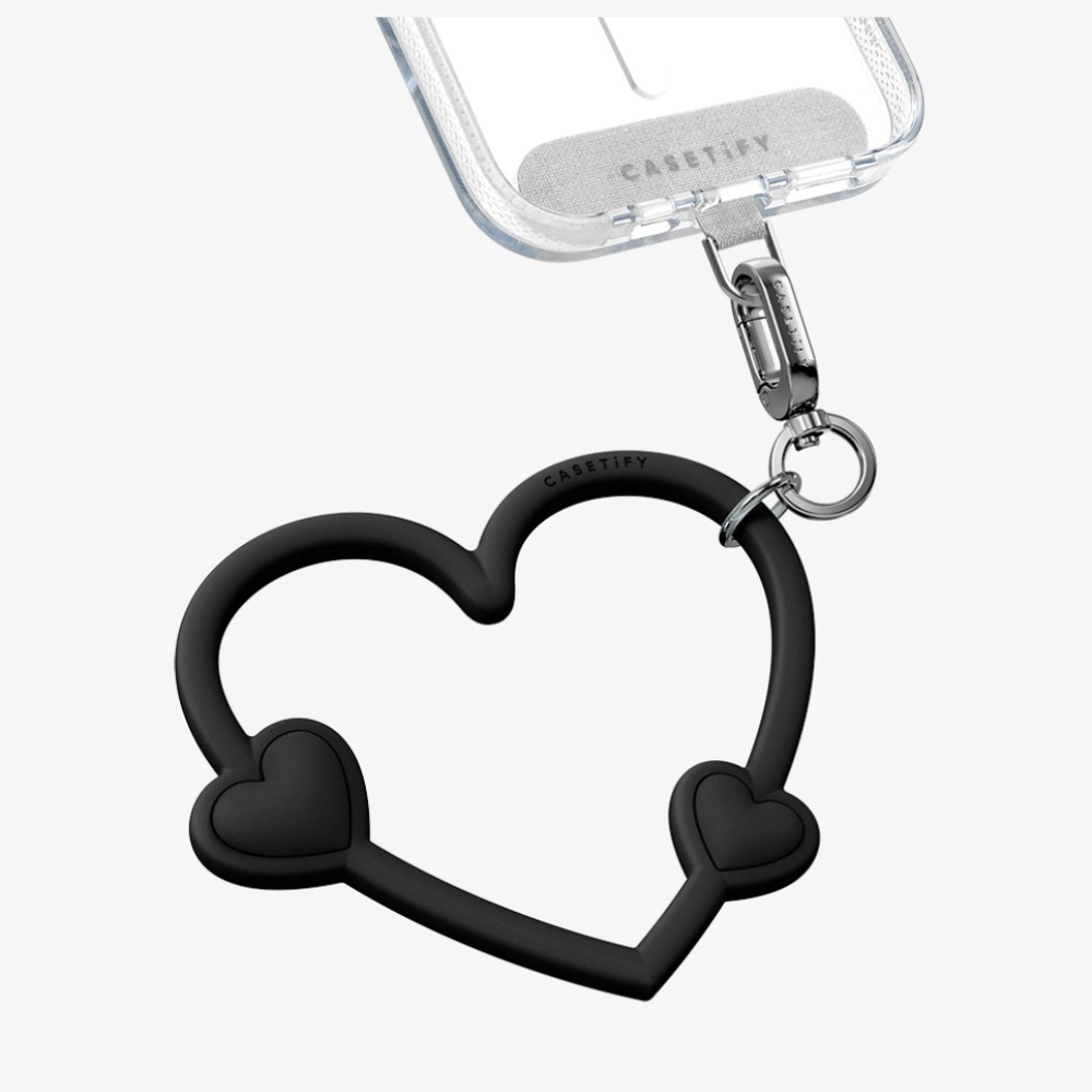 casetify - Heart Phone Wristlet - Black Lust